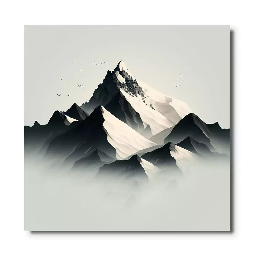 Tableaux Montagnes Rouges Tableau Montagne Moderne | IA Galerie