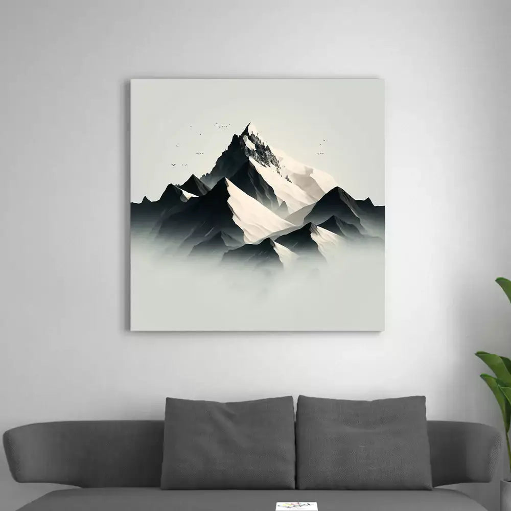 tableau montagne moderne