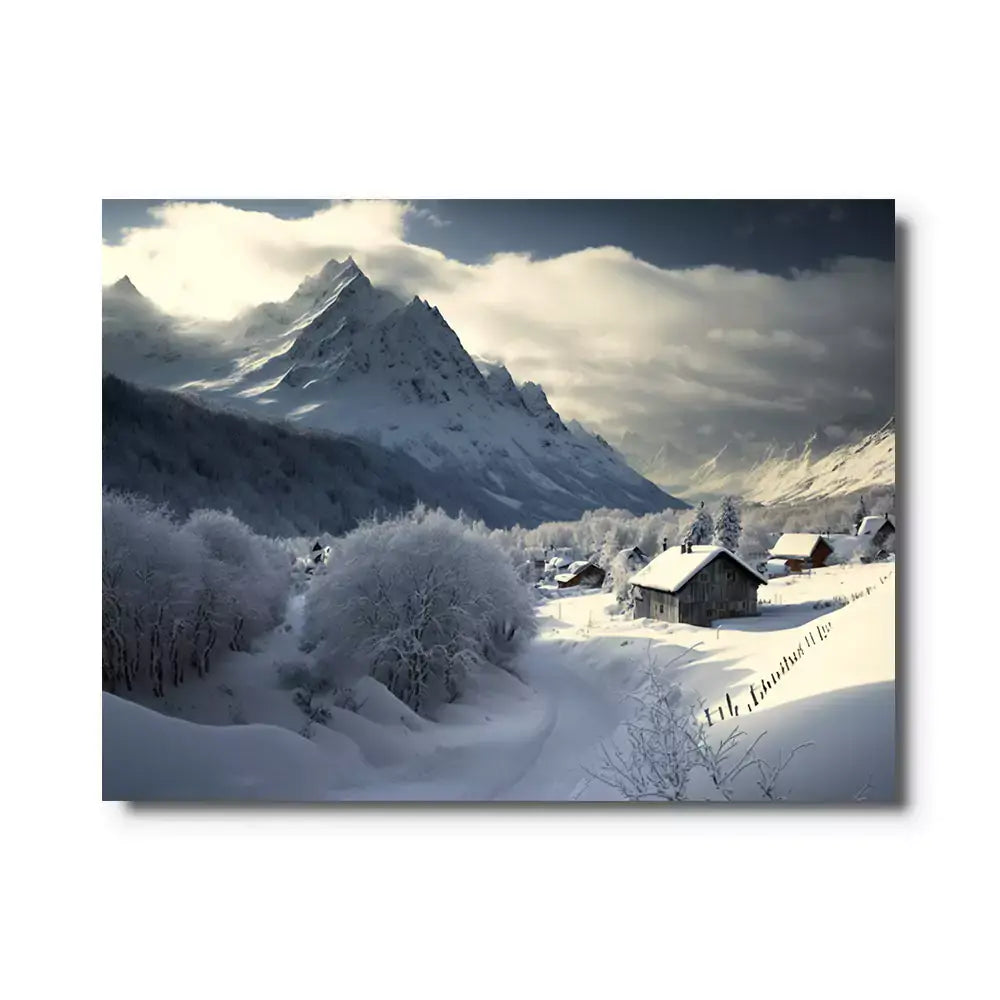 Tableaux Montagnes Rouges Tableau Montagne | IA Galerie
