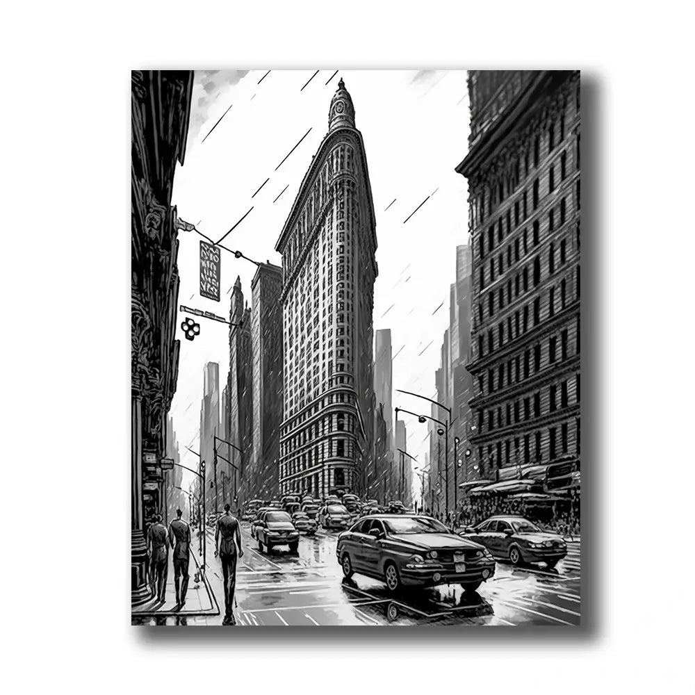 Tableau New York noir et blanc