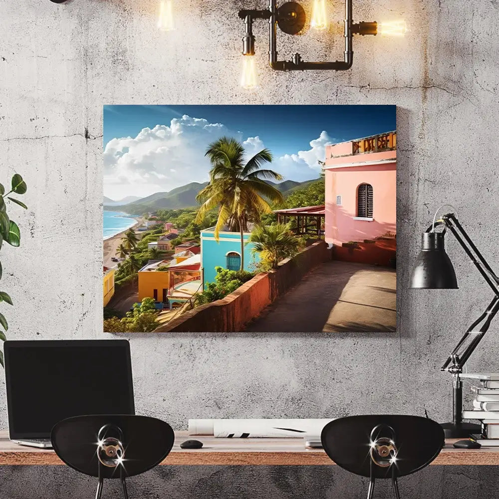 tableau paysage antilles
