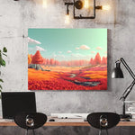 tableau paysage automne