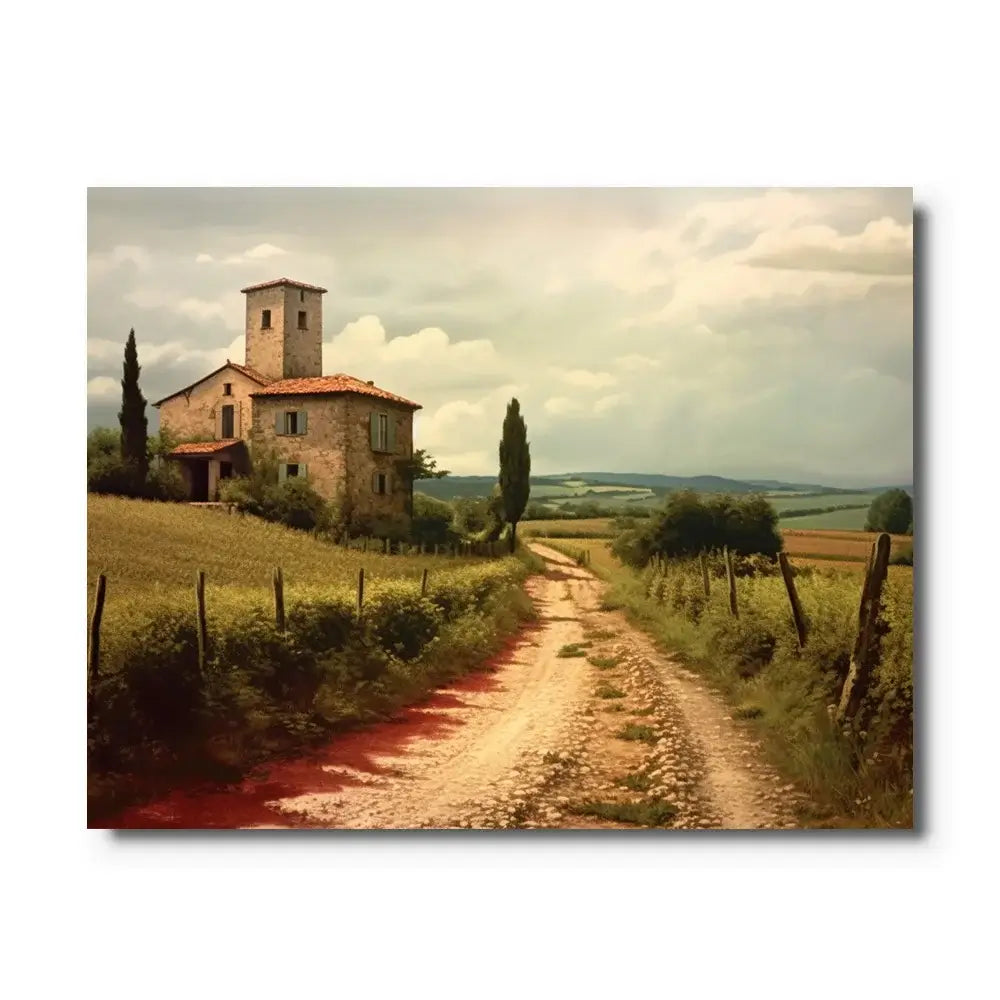 tableau paysage campagne