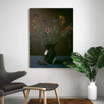 tableau vintage fleurs