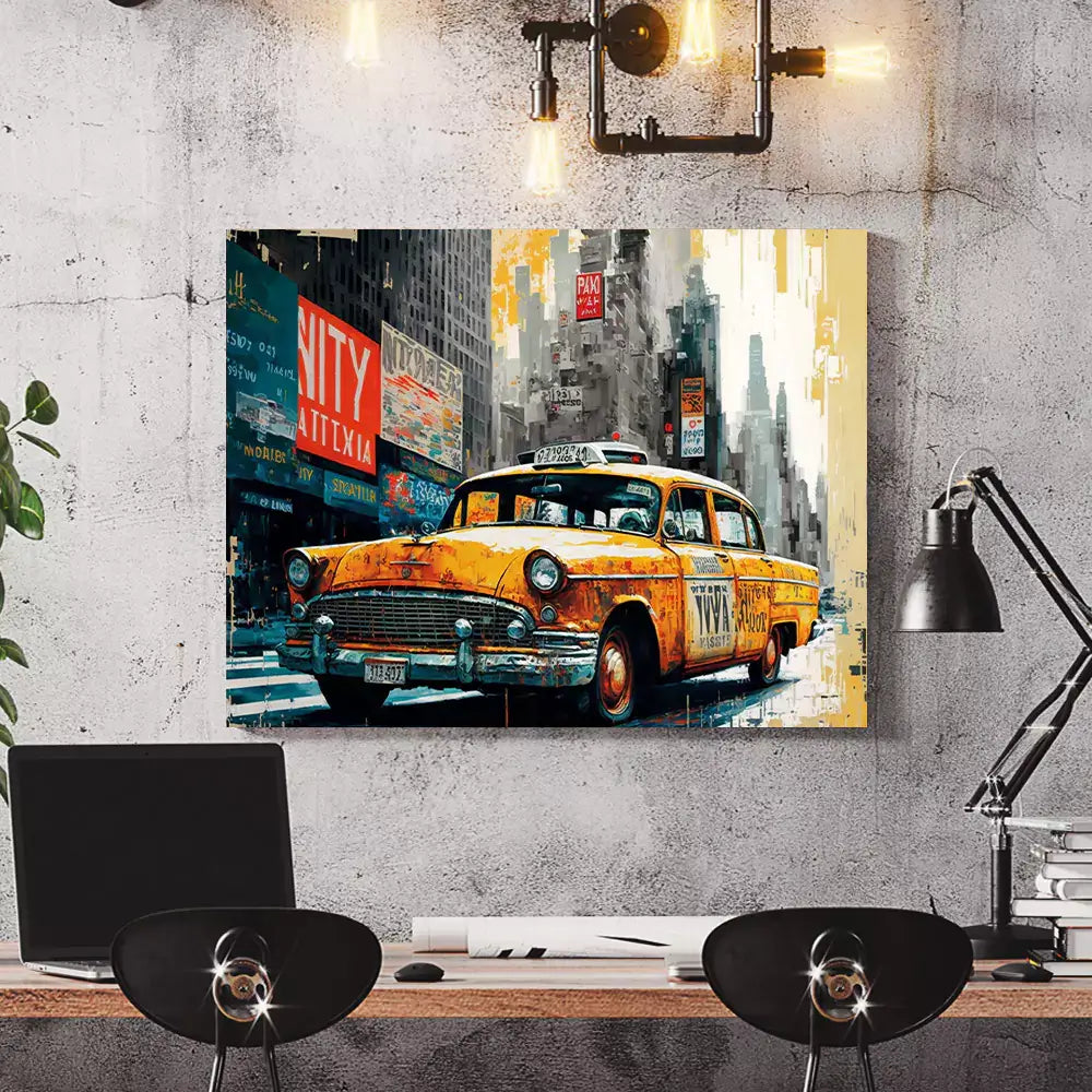 Tableau Vintage Industriel : Art Déco Authenticité & Moderne | IA Galerie