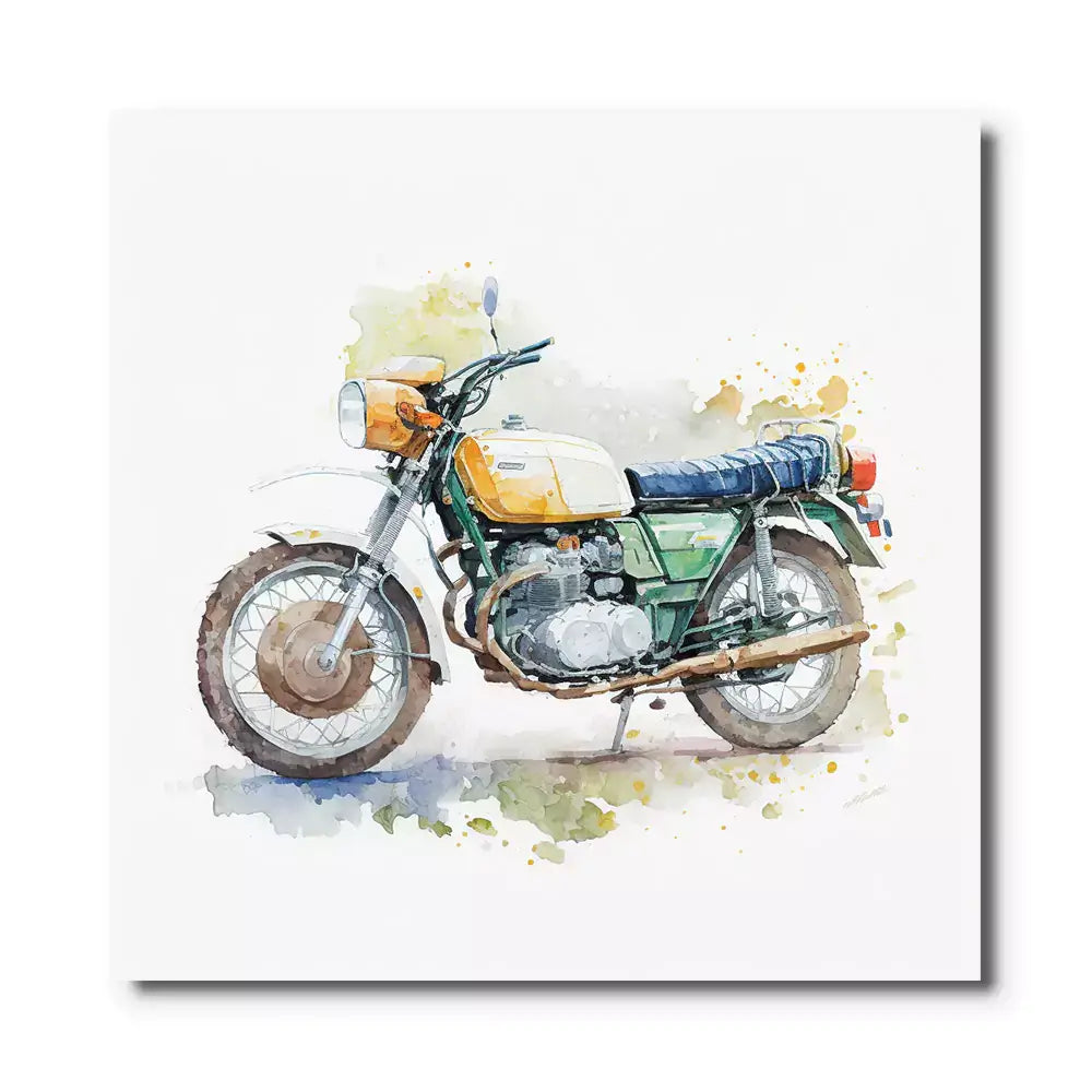 tableau vintage moto