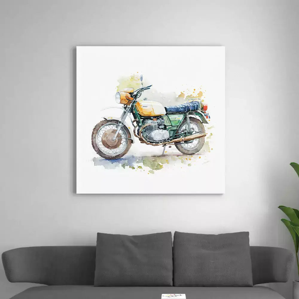 tableau vintage moto