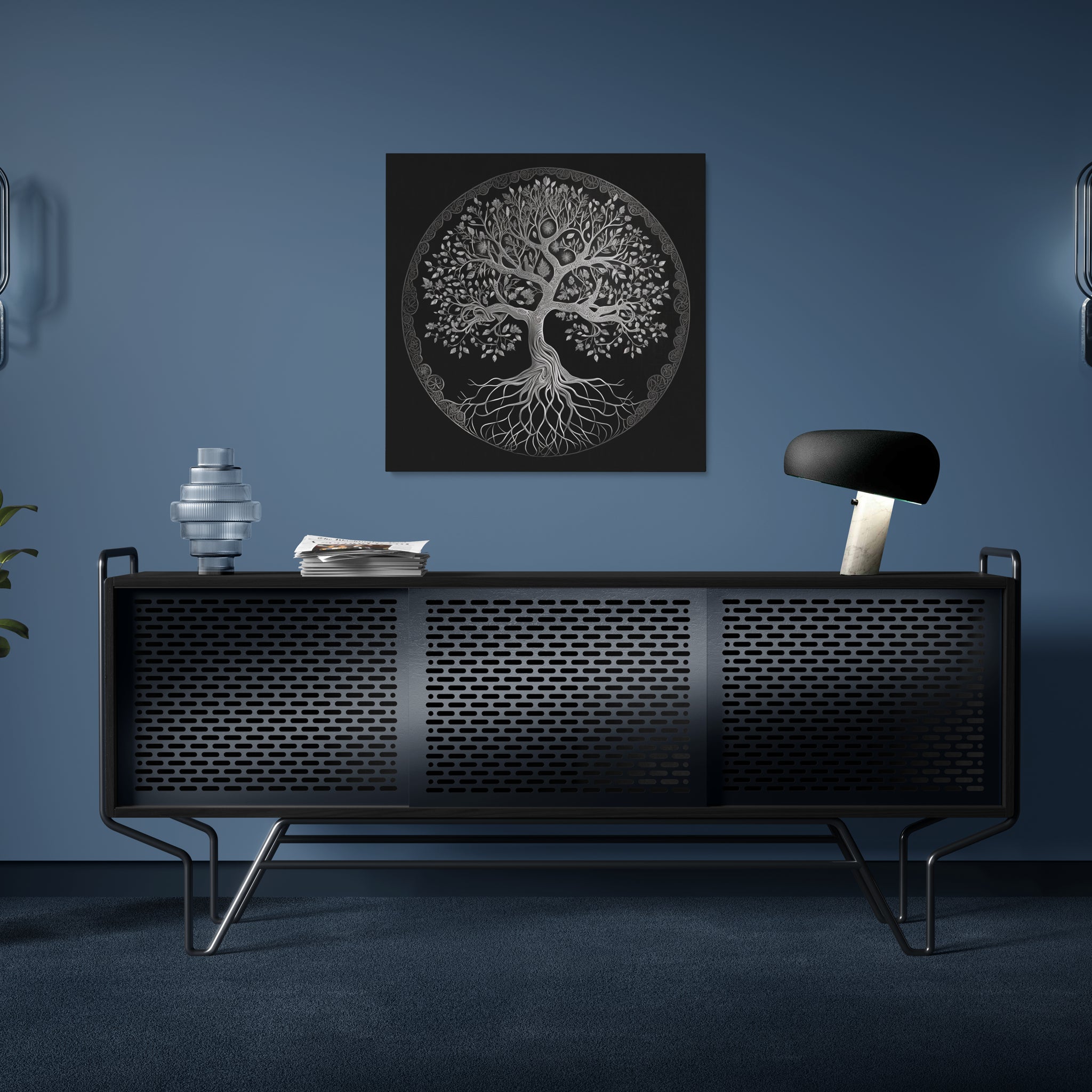 tableau_deco_Arbre_de_vie_argent