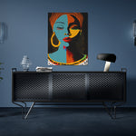 tableau_deco_femme_africaine_moderne