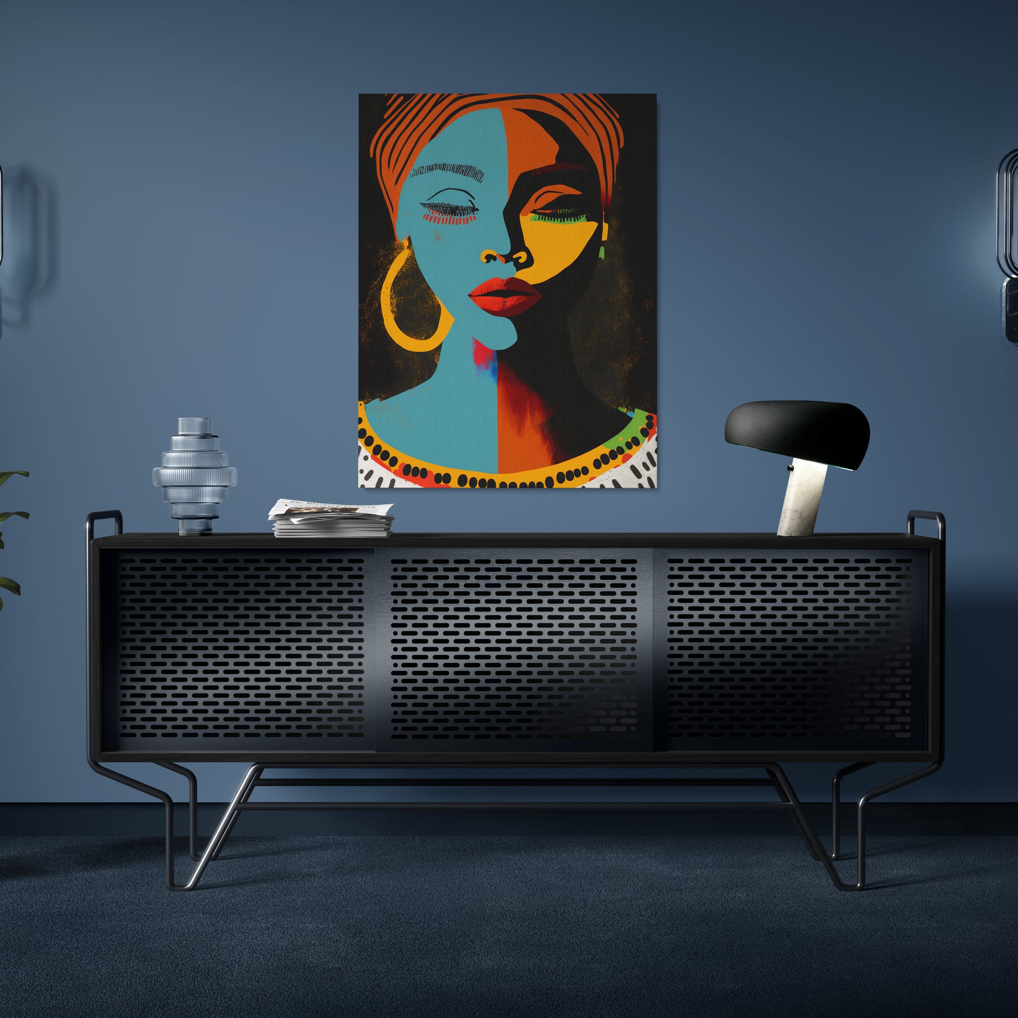tableau_deco_femme_africaine_moderne