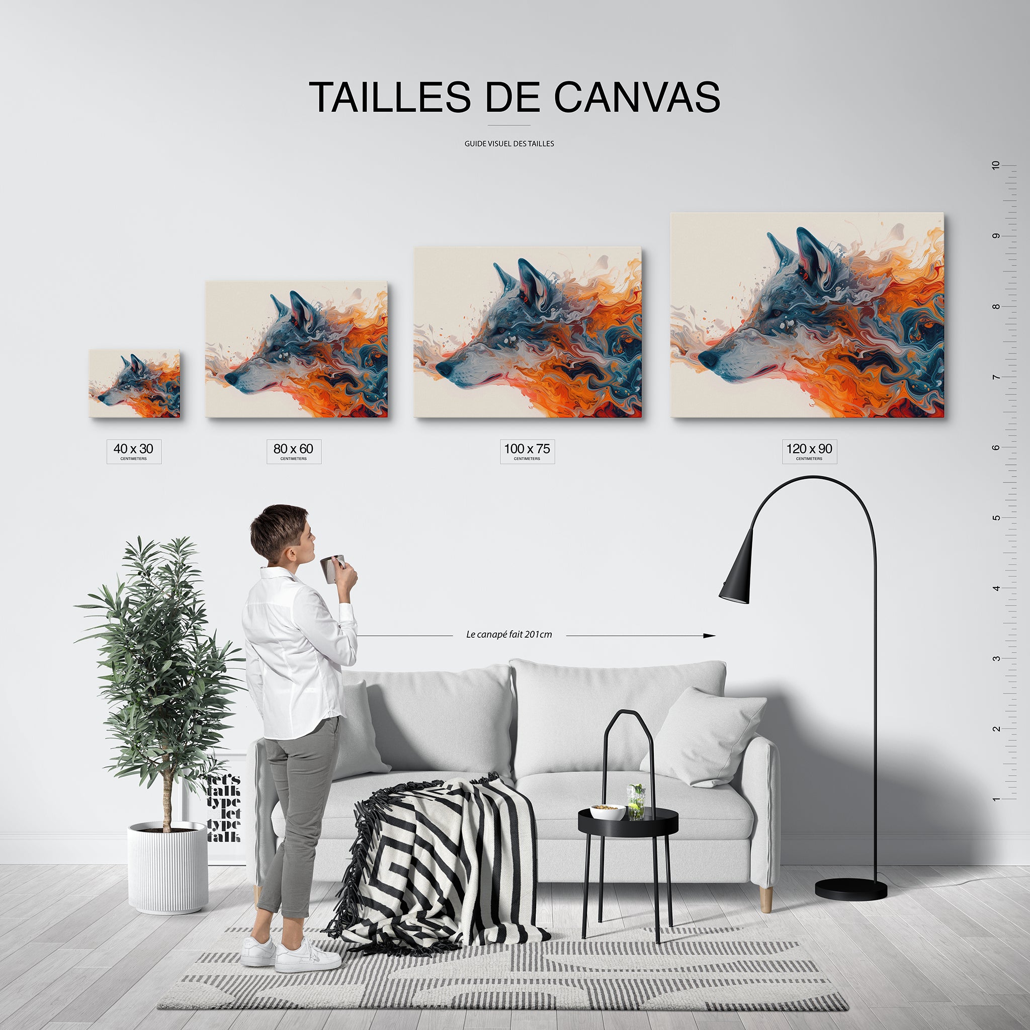 tableau_mural_animaux_abstrait