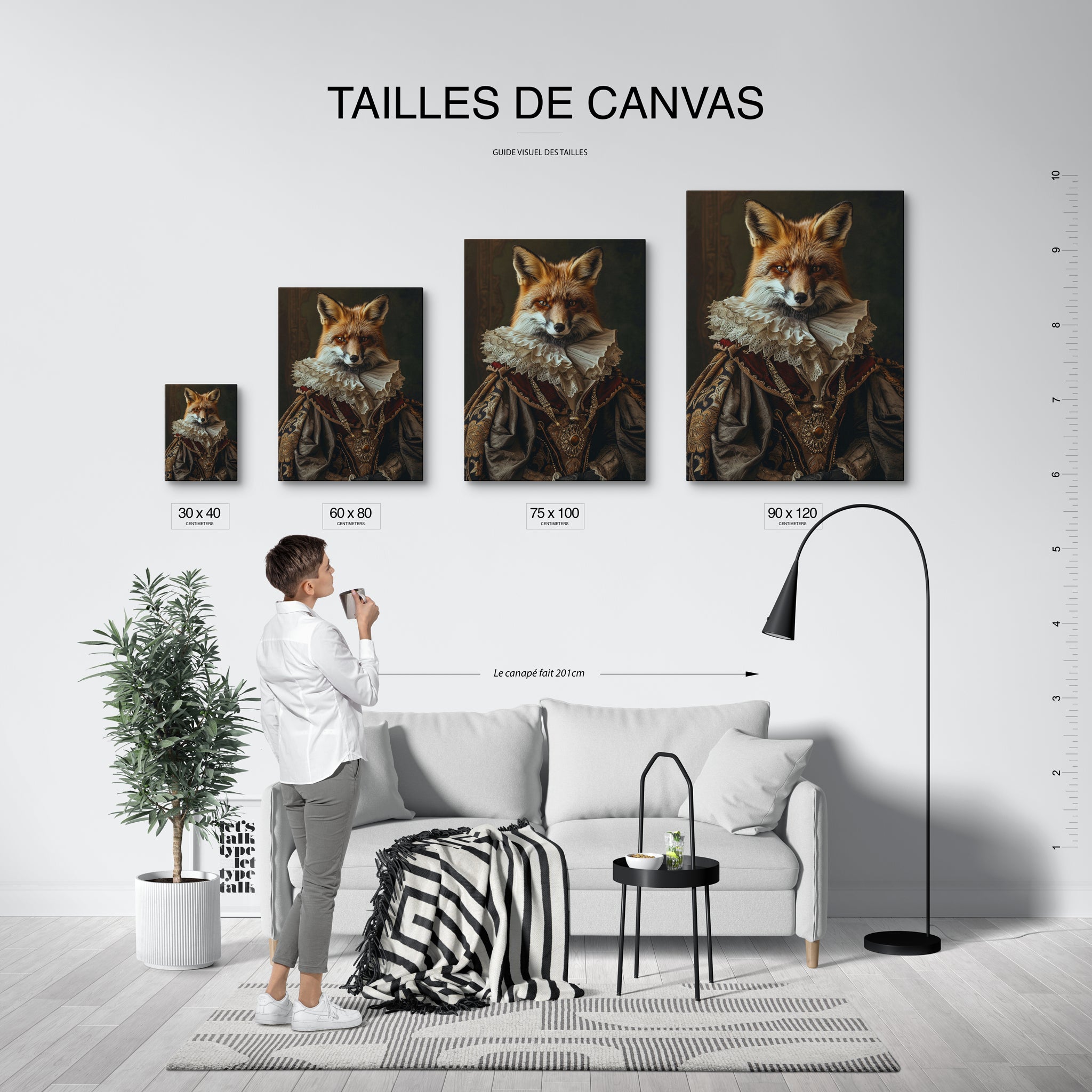 tableau_mural_animaux_aristocrate