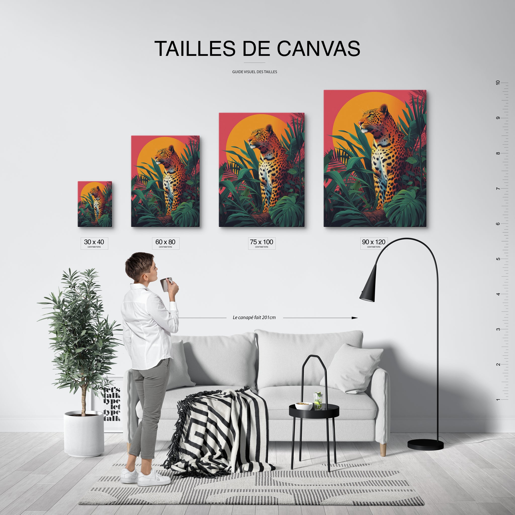 tableau_mural_animaux_de_la_jungle