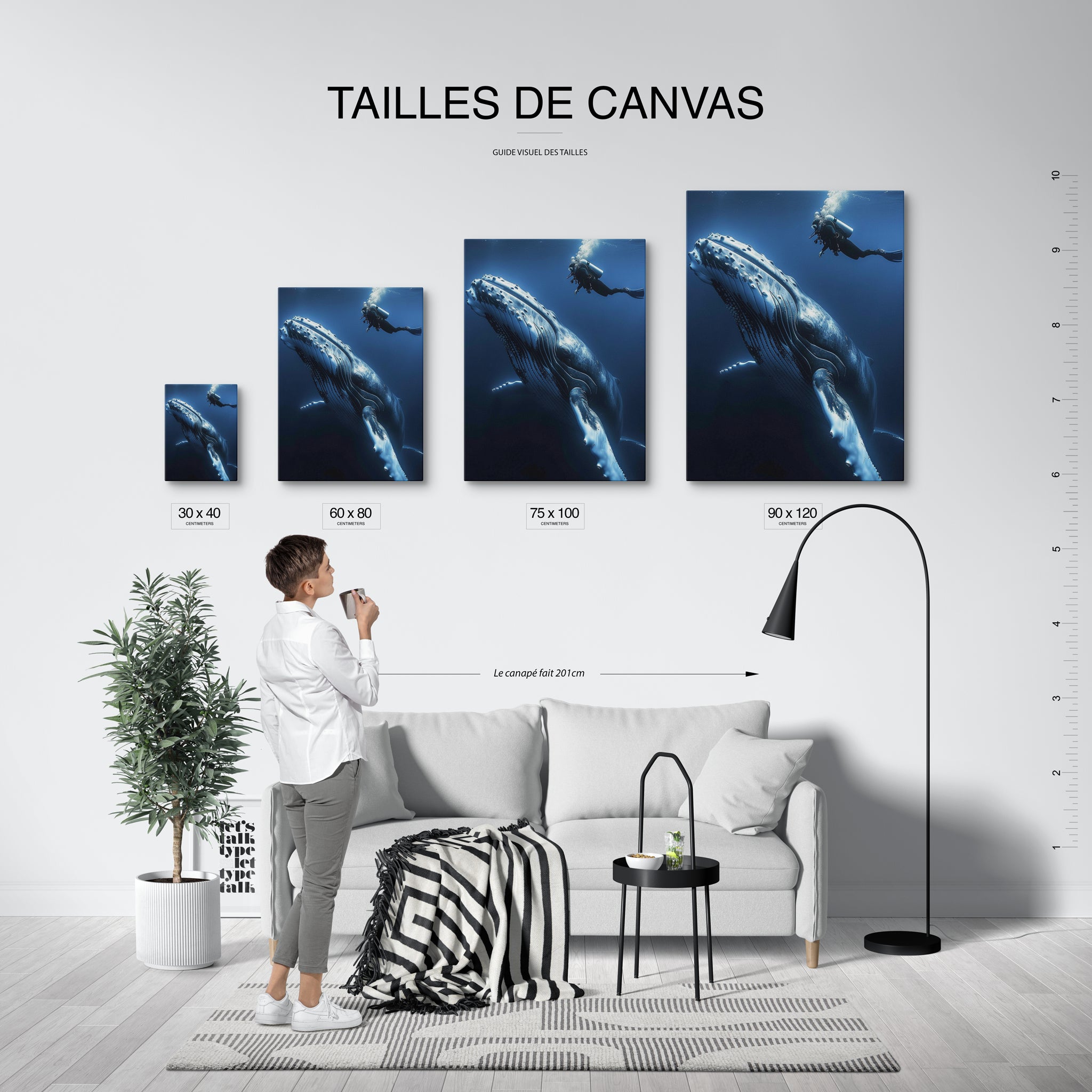 tableau_mural_animaux_marins