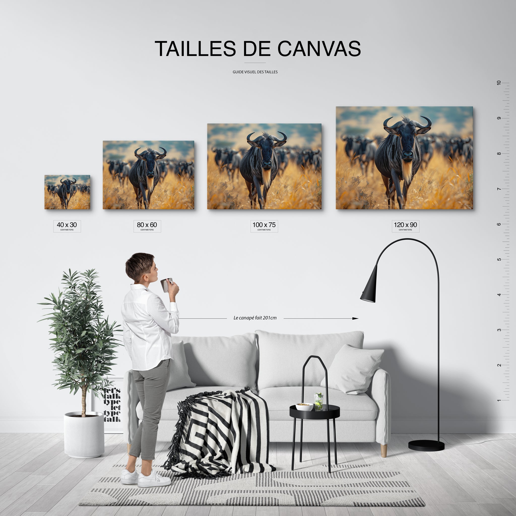 tableau_mural_animaux_savane