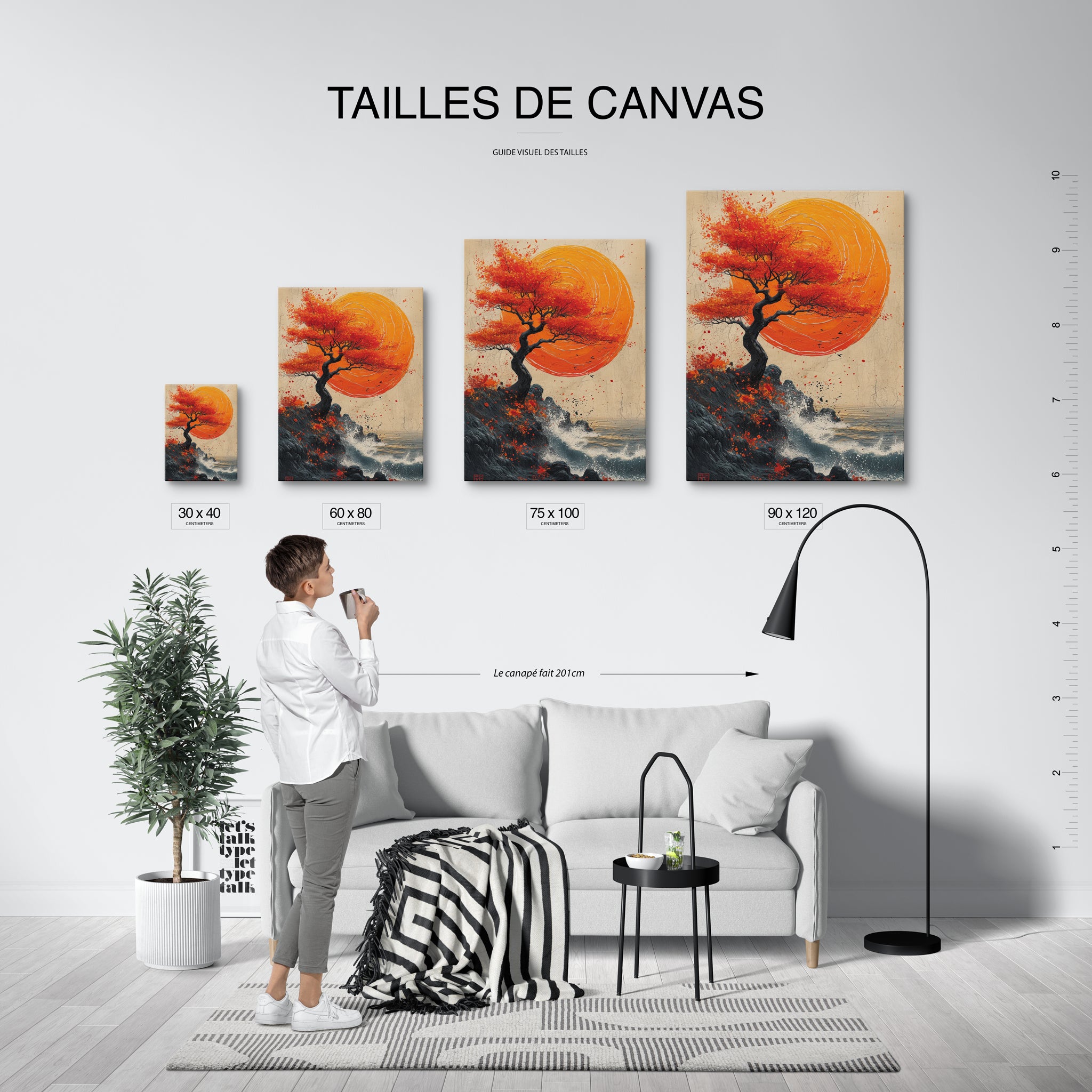 tableau_mural_arbre_de_vie_rouge