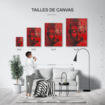 tableau_mural_bouddha_rouge