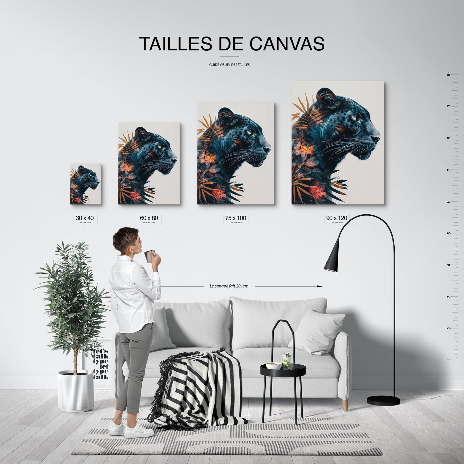 tableau_mural_d'animaux_sauvages
