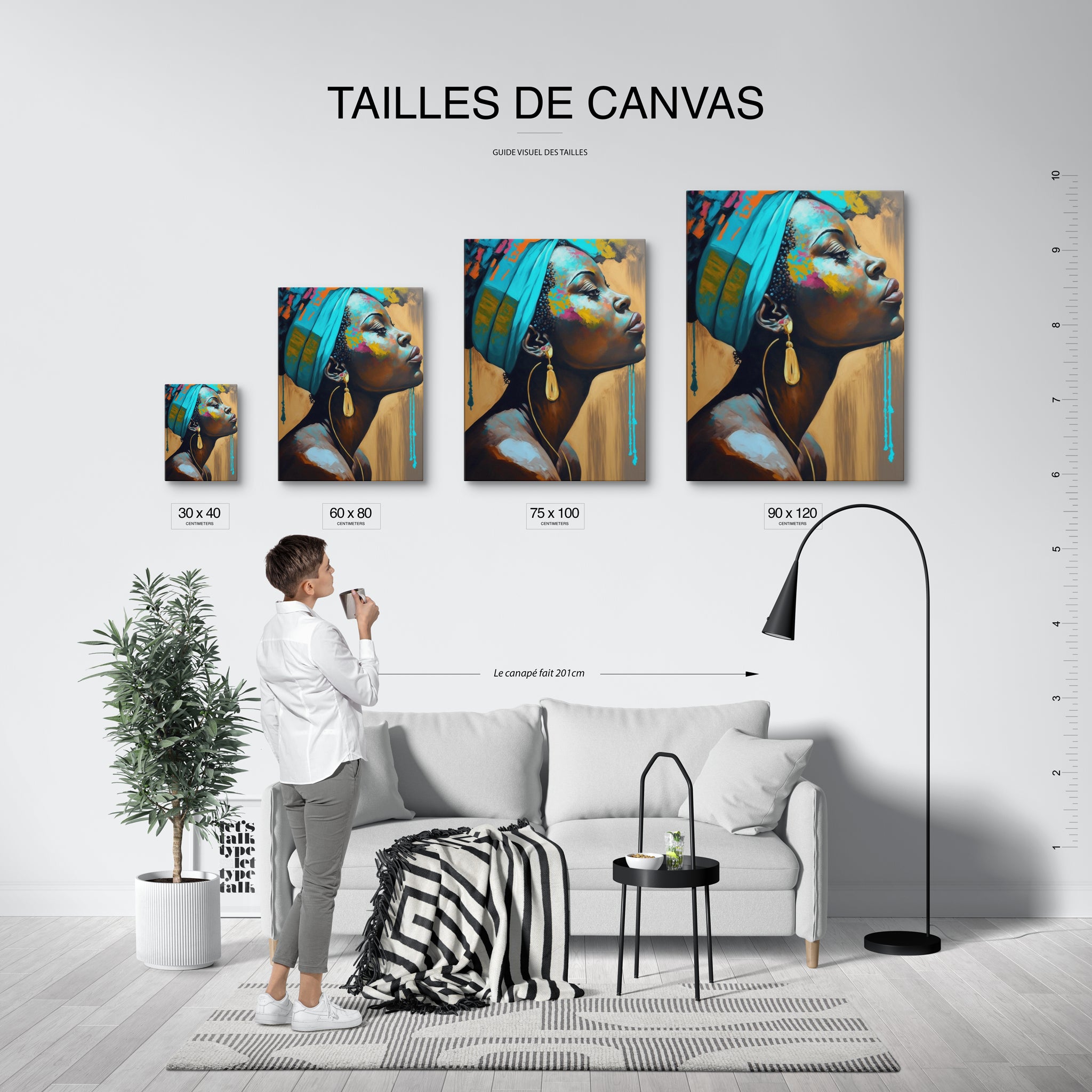tableau_mural_femme_noire