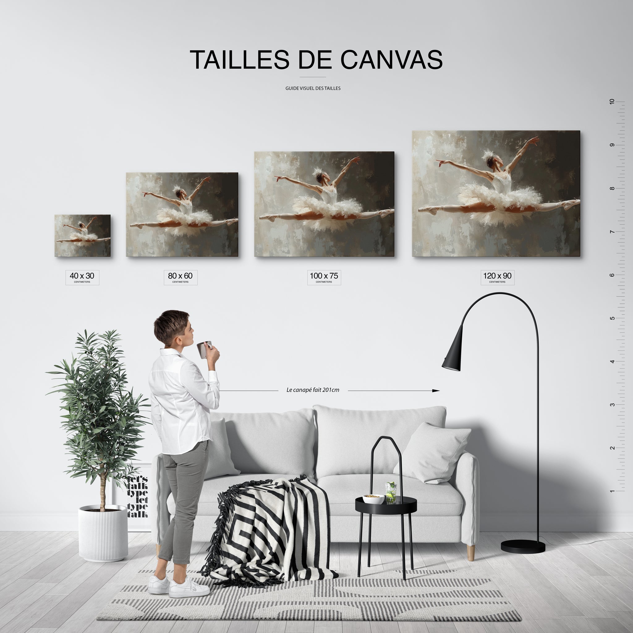 tableau_mural_moderne_danseuse_classique