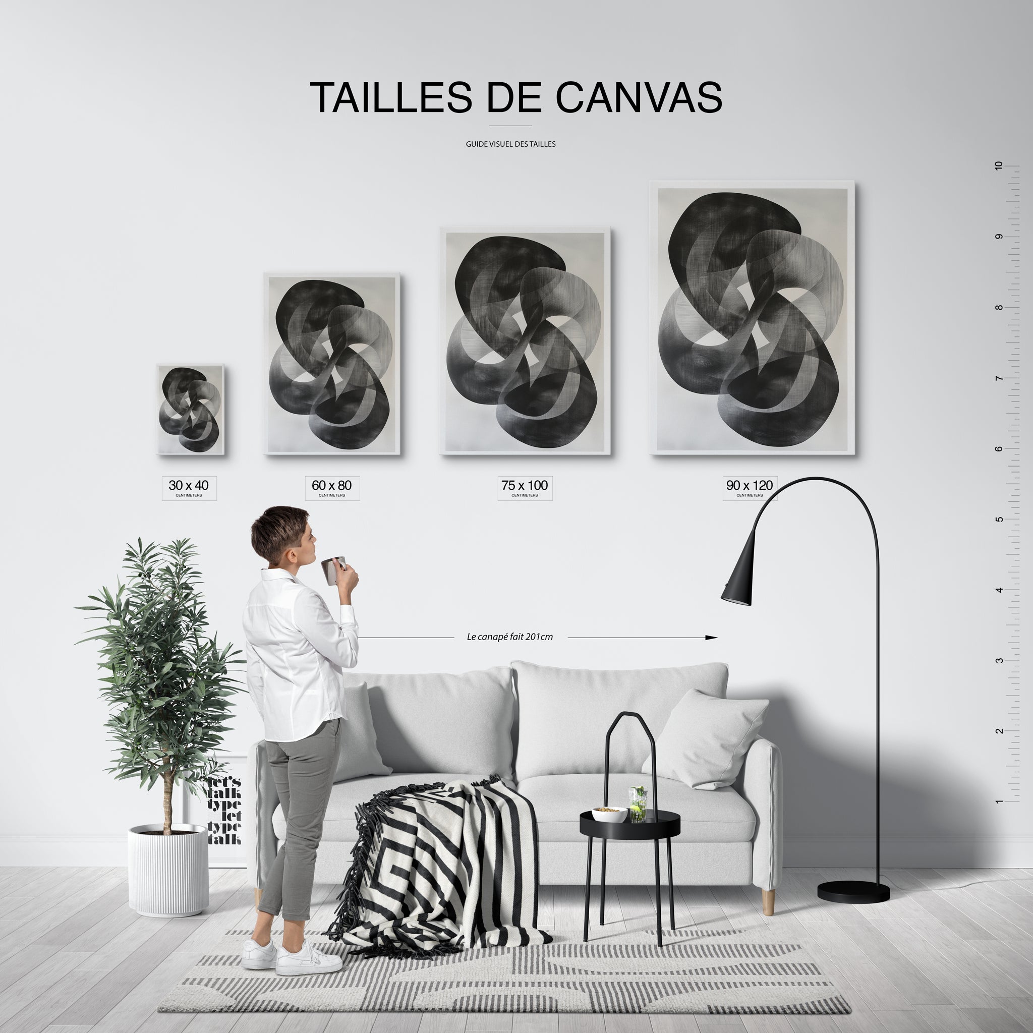 tableau_mural_moderne_noir_et_blanc