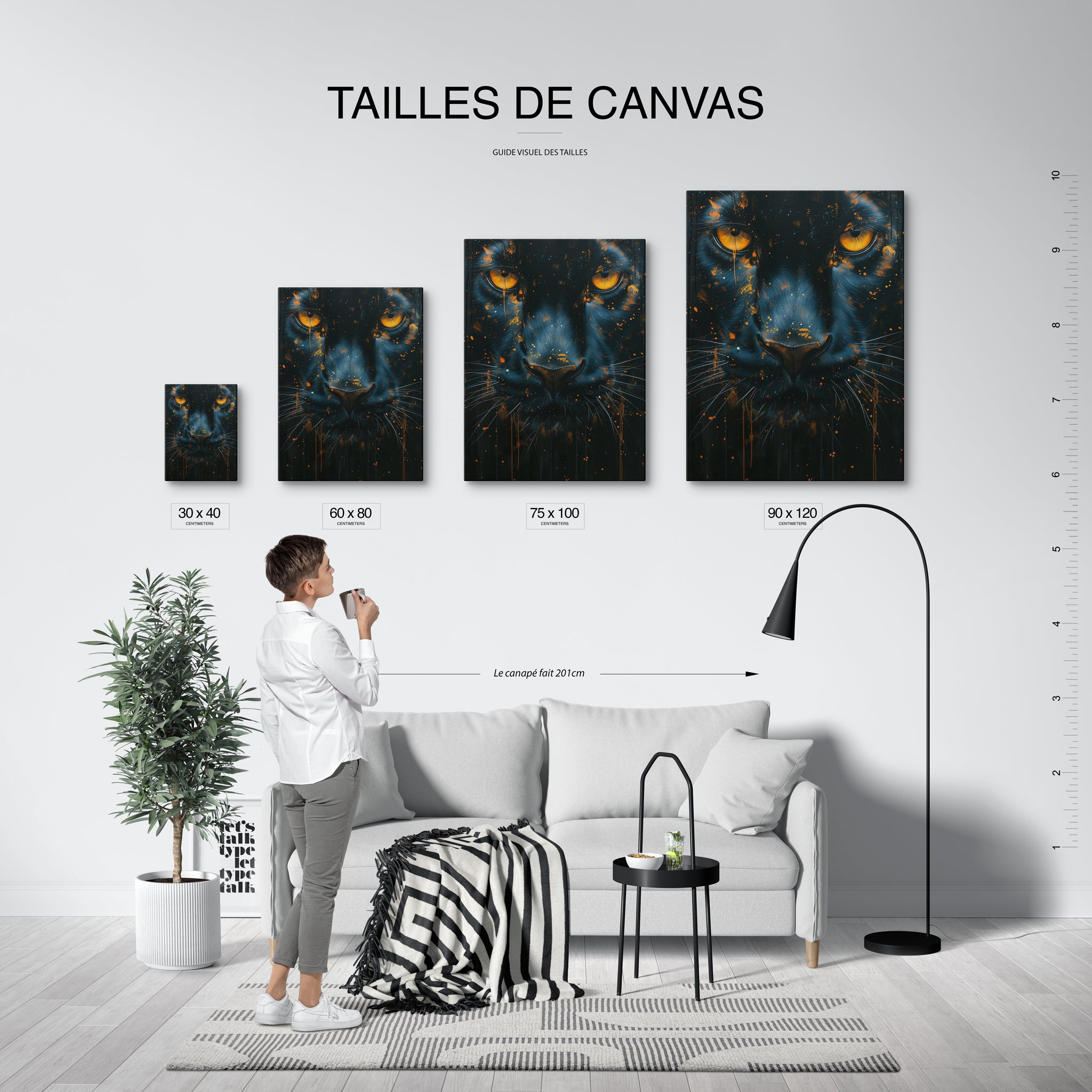 tableau_mural_visage_animaux