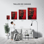 tableau_mural_zen_bouddha_rouge