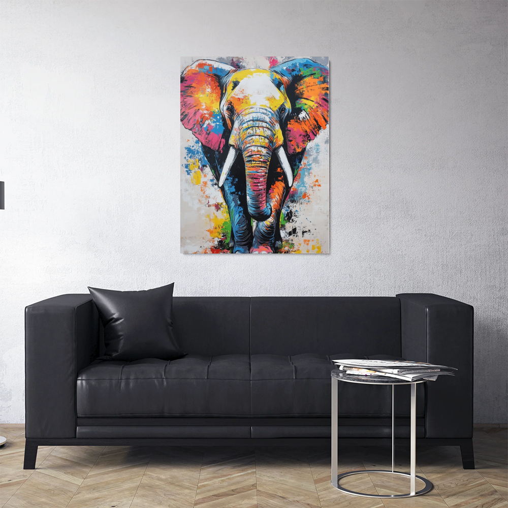 Tableau Eléphant Peinture