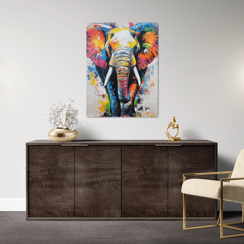 Tableau Eléphant Peinture