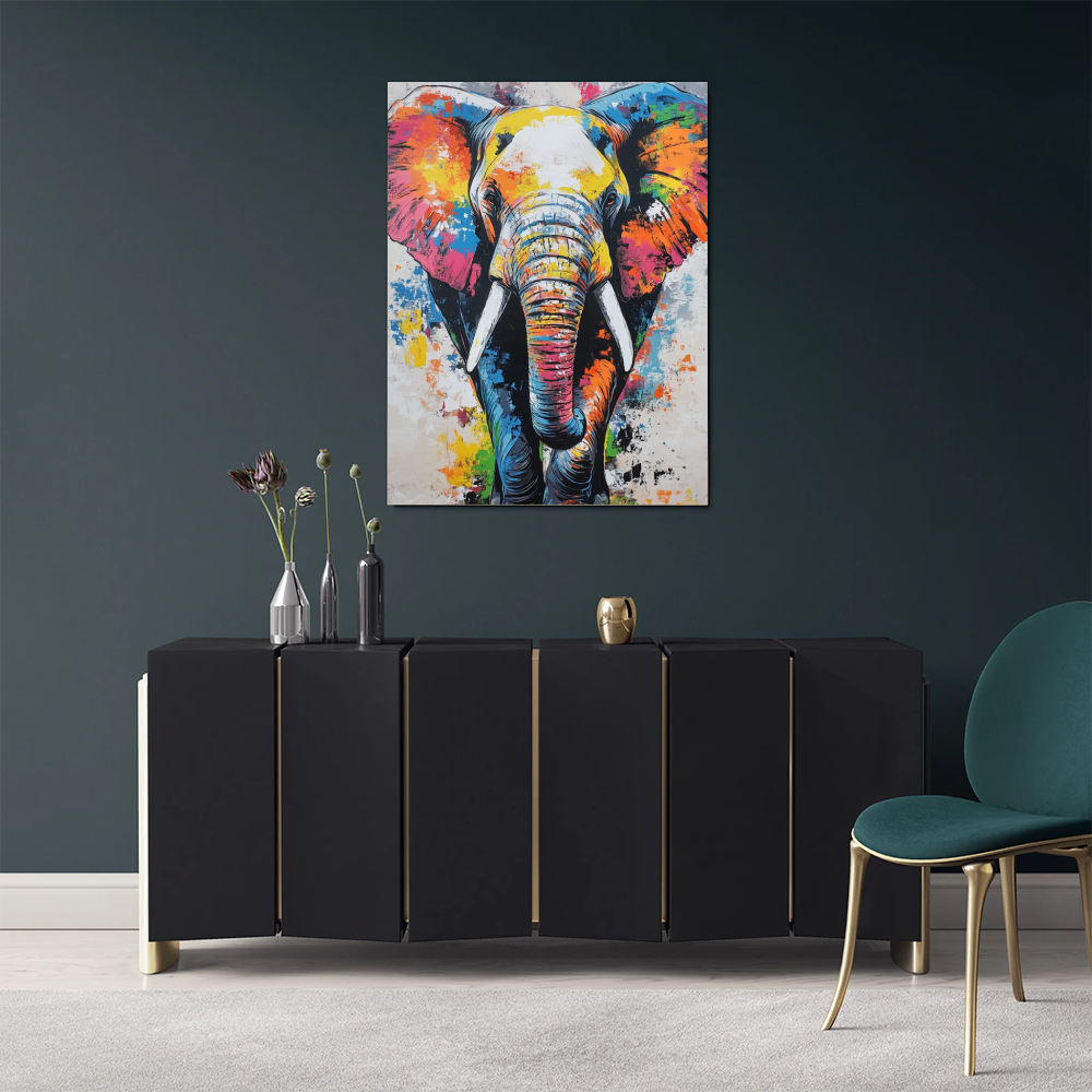 Tableau Eléphant Peinture