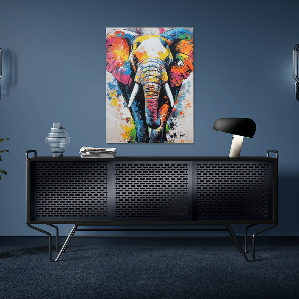 Tableau Eléphant Peinture