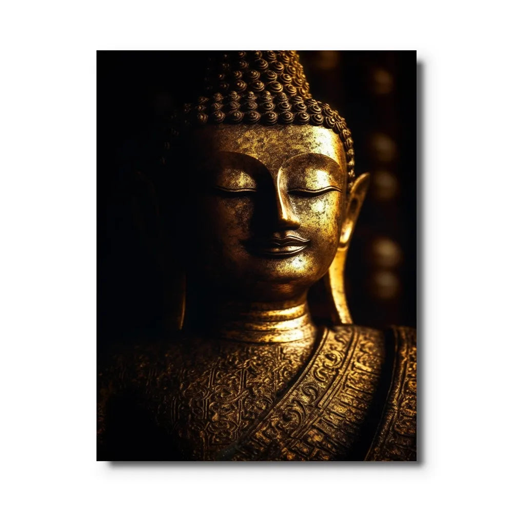 Pendentif Bouddha Doré - Longueur 40 Mm Environ - Bijou Occasion