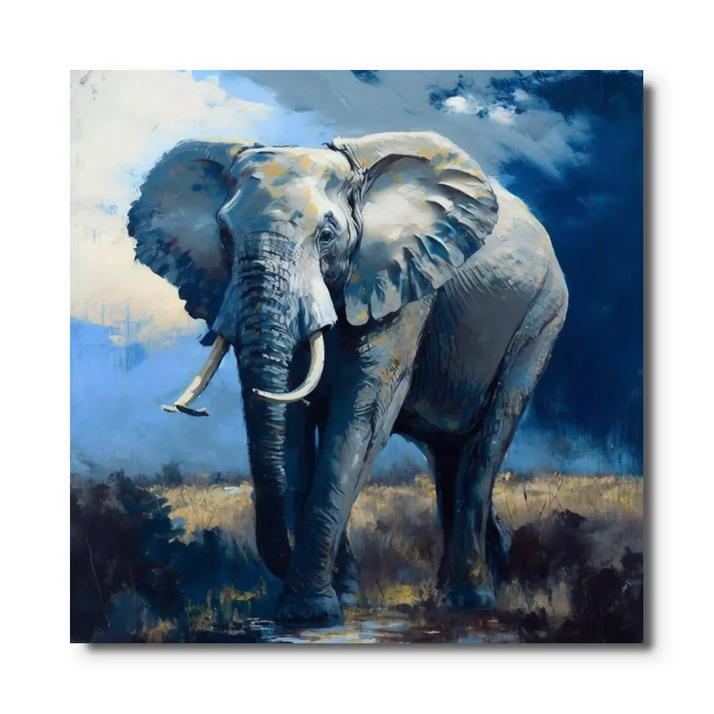 toile elephant peinture