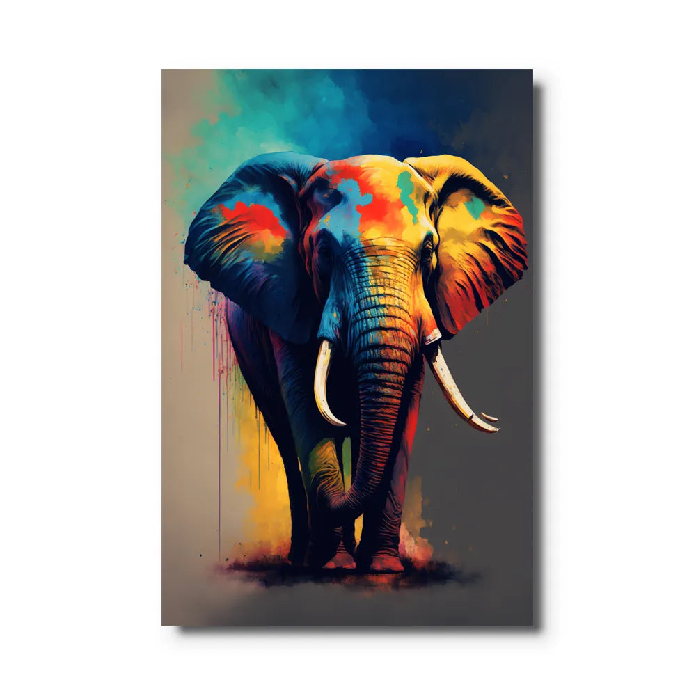 Tableau Éléphant Pop Art
