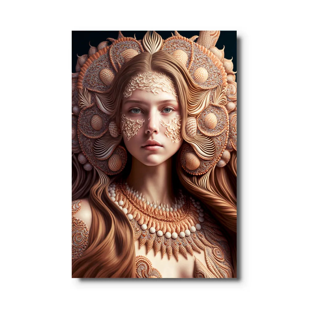 toile-femme-coquillage