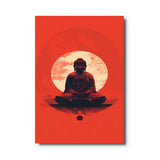 Tableau Zen Bouddha Rouge