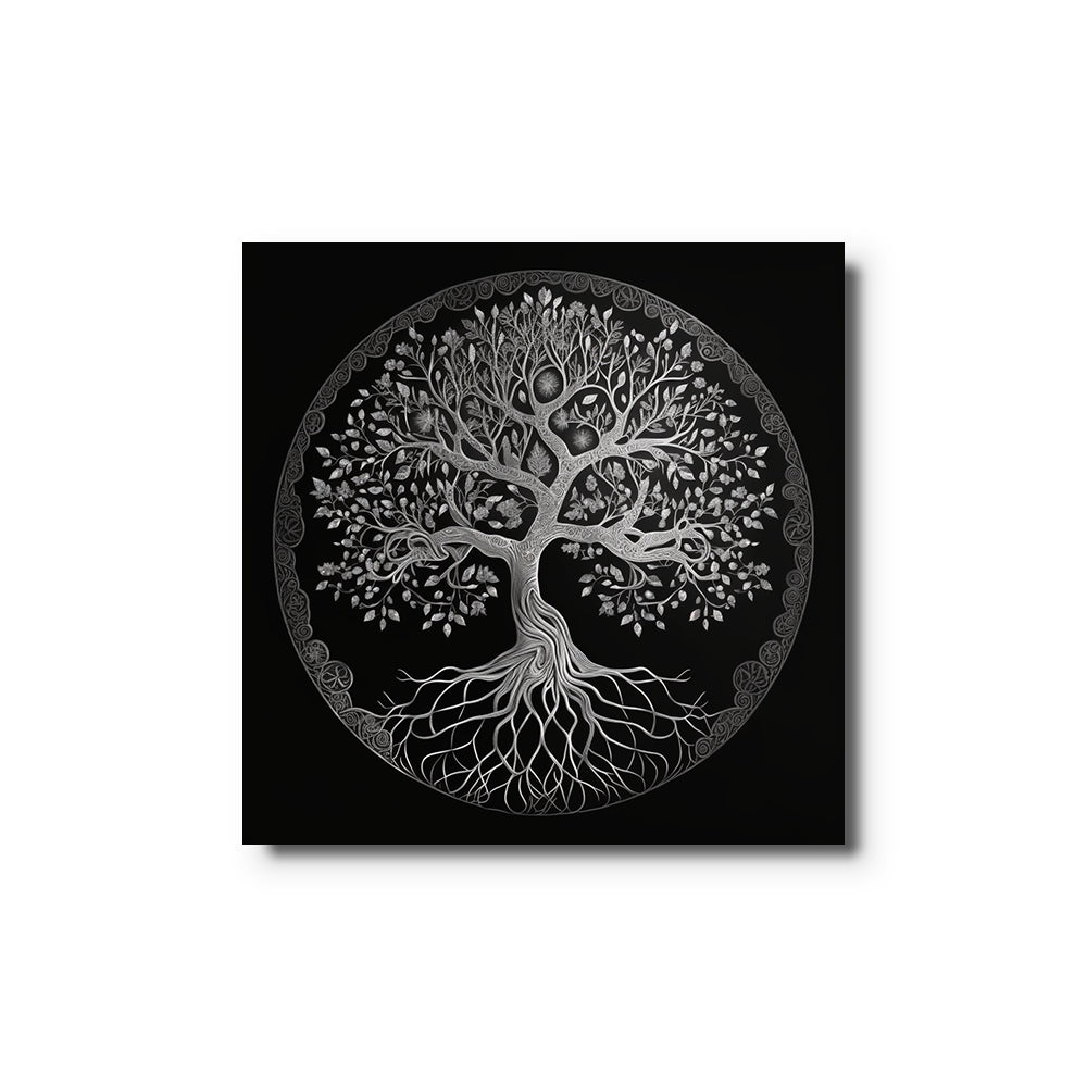 toile_Arbre_de_vie_argent