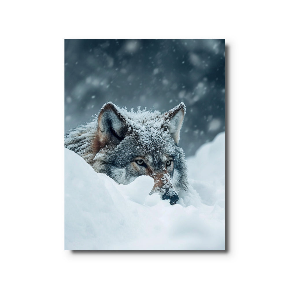 toile_animaux_dans_la_neige