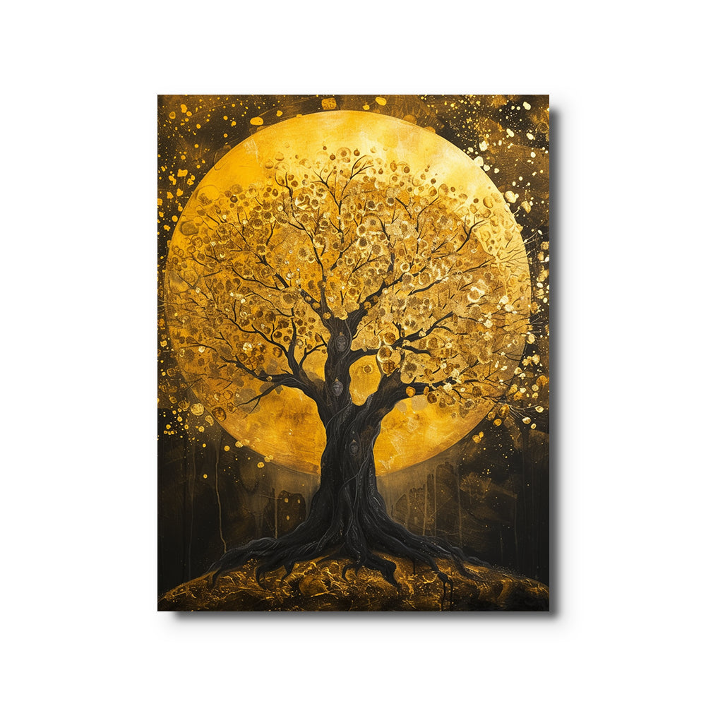 toile_arbre_de_vie_dore