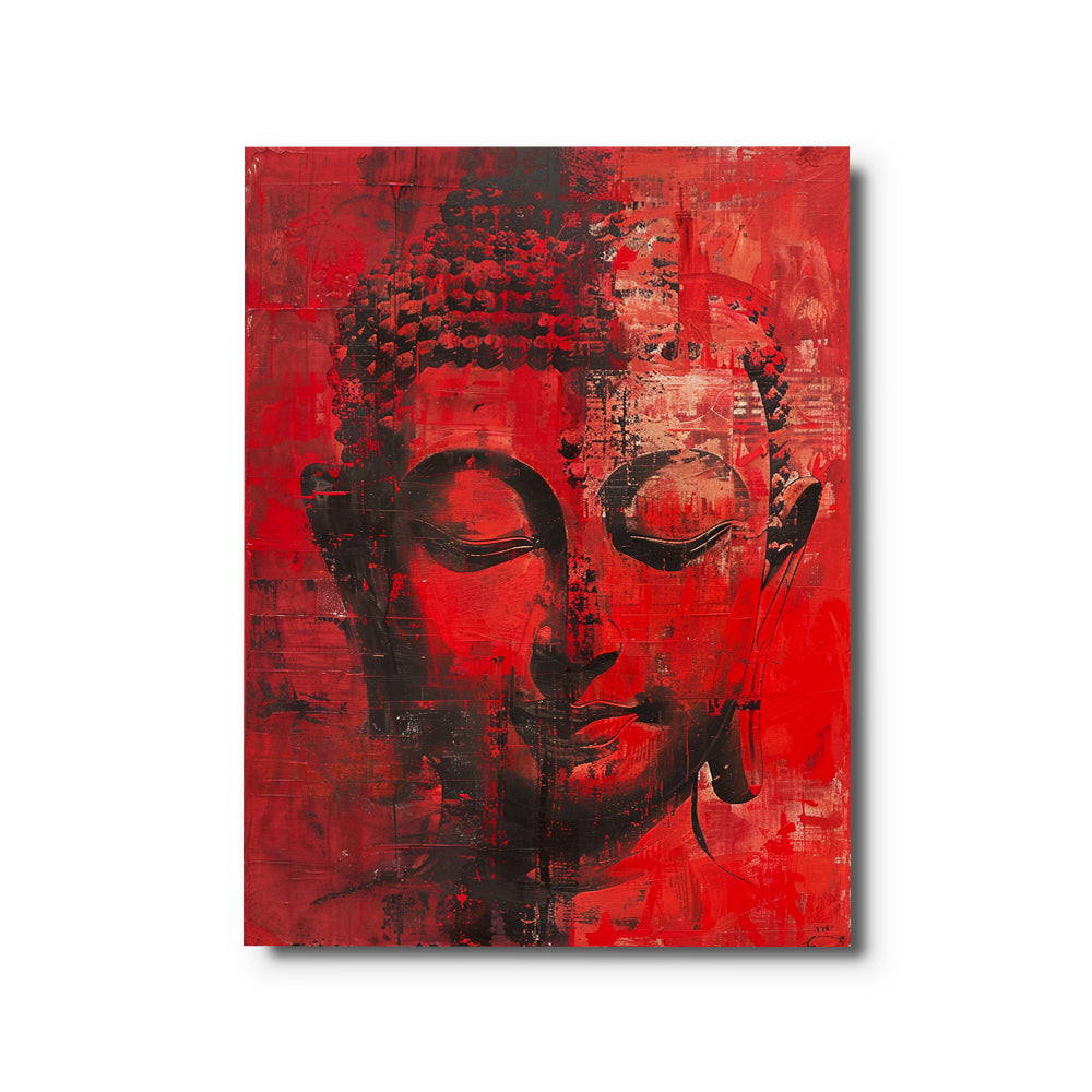toile_bouddha_rouge