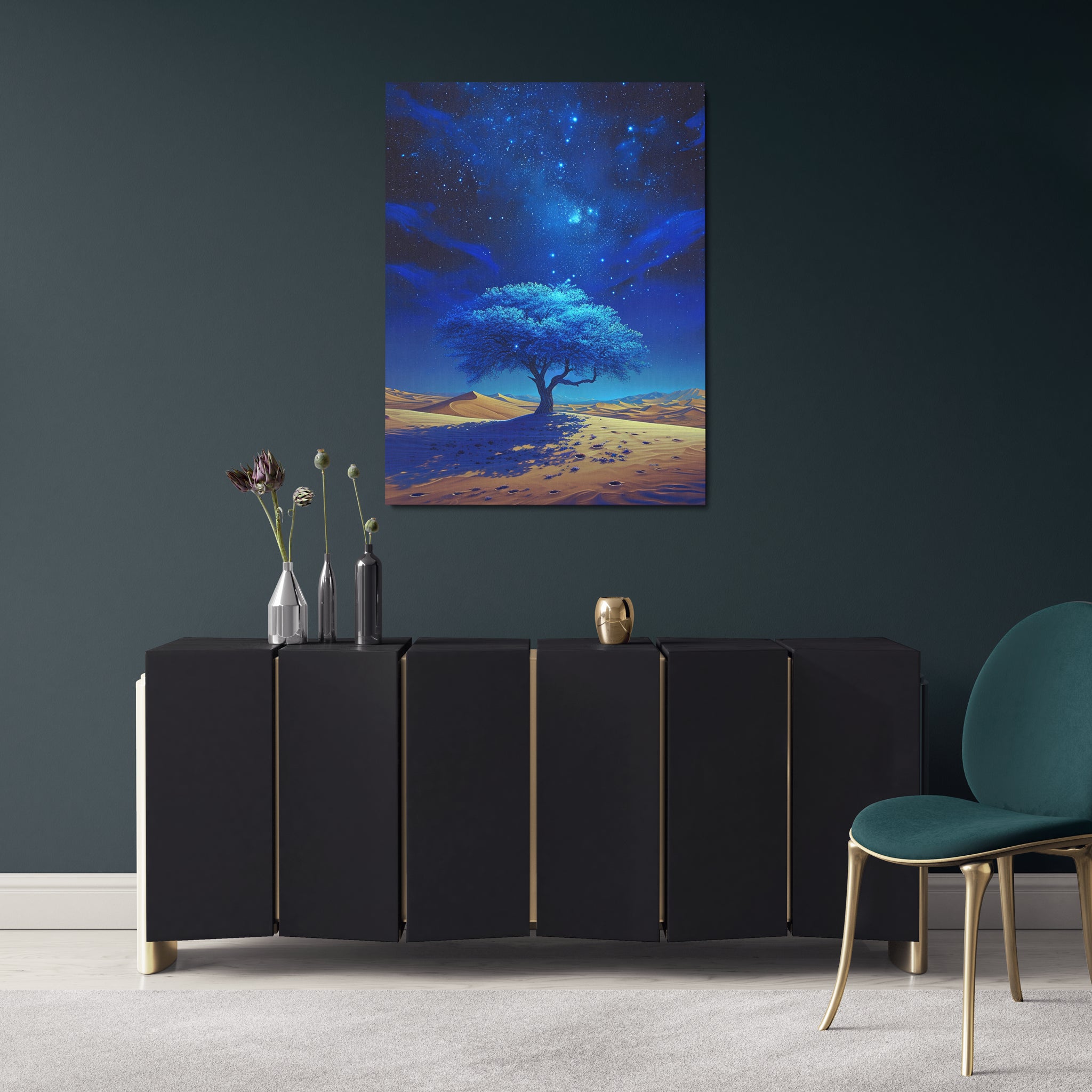 toile_decorative_arbre_de_vie_bleu