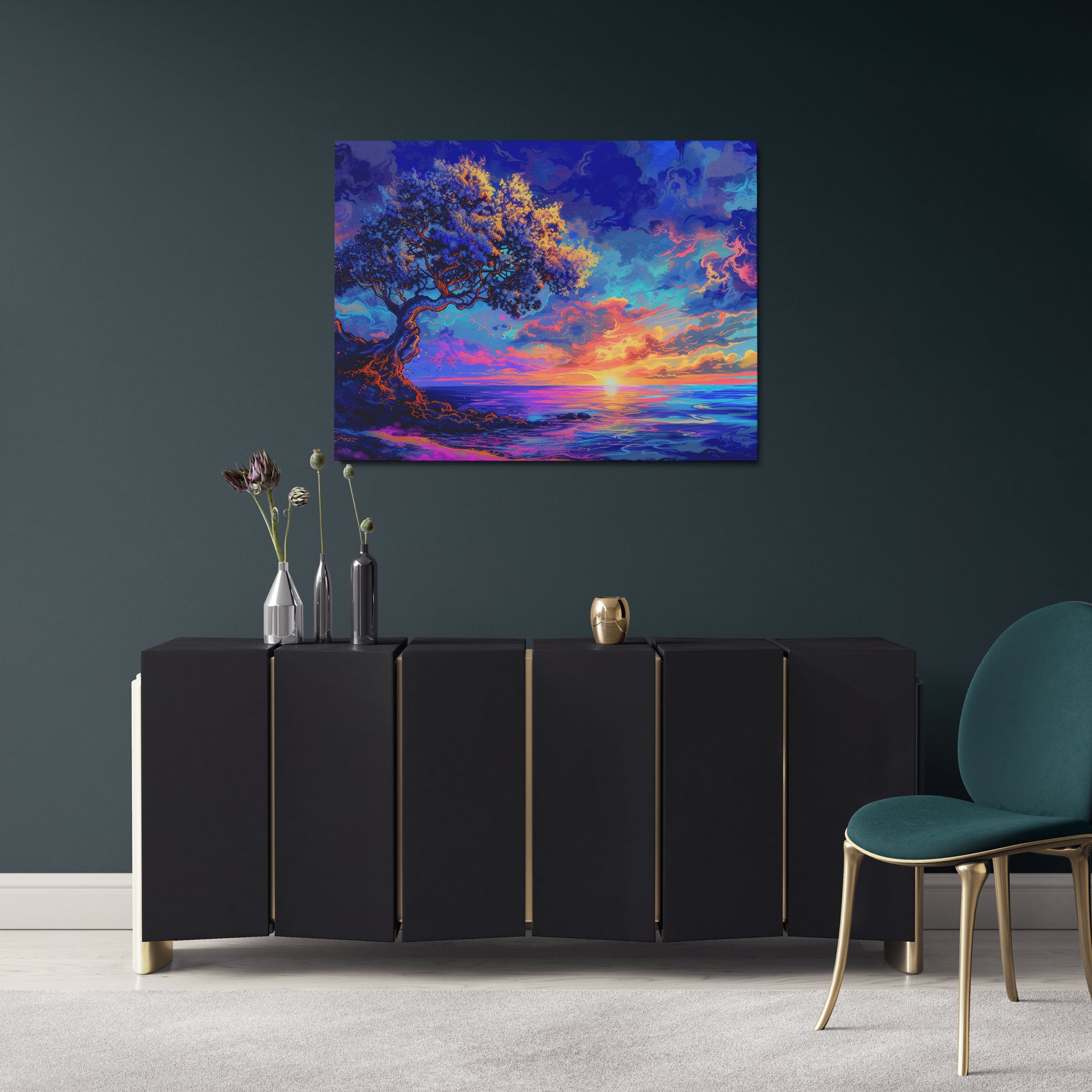 toile_decorative_arbre_de_vie_colore