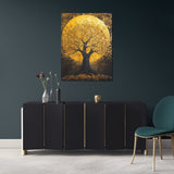 toile_decorative_arbre_de_vie_dore