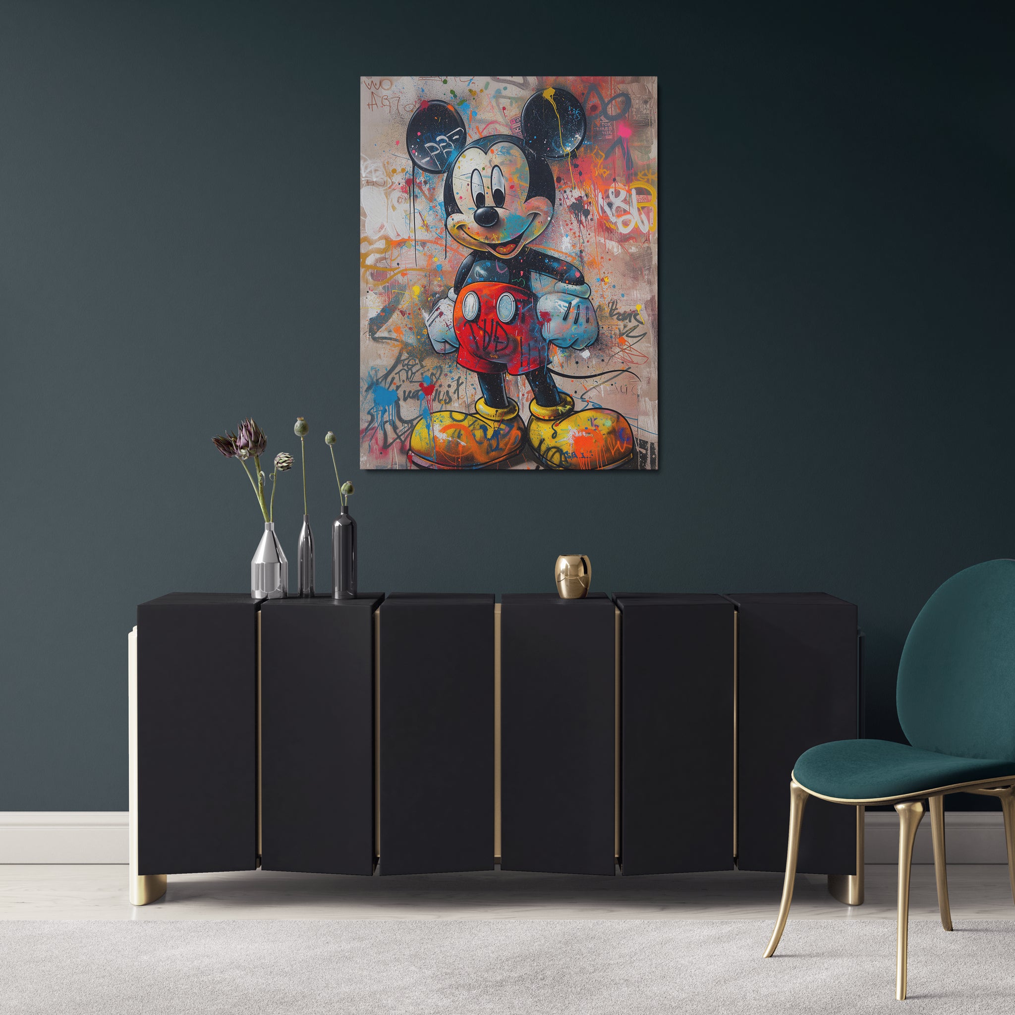 toile_decorative_banksy_mickey