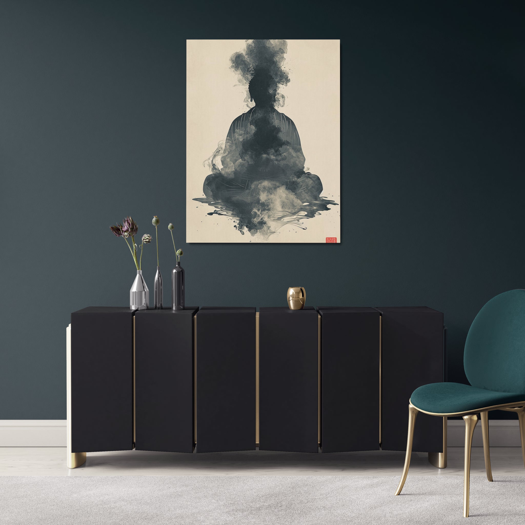 toile_decorative_bouddha_abstrait