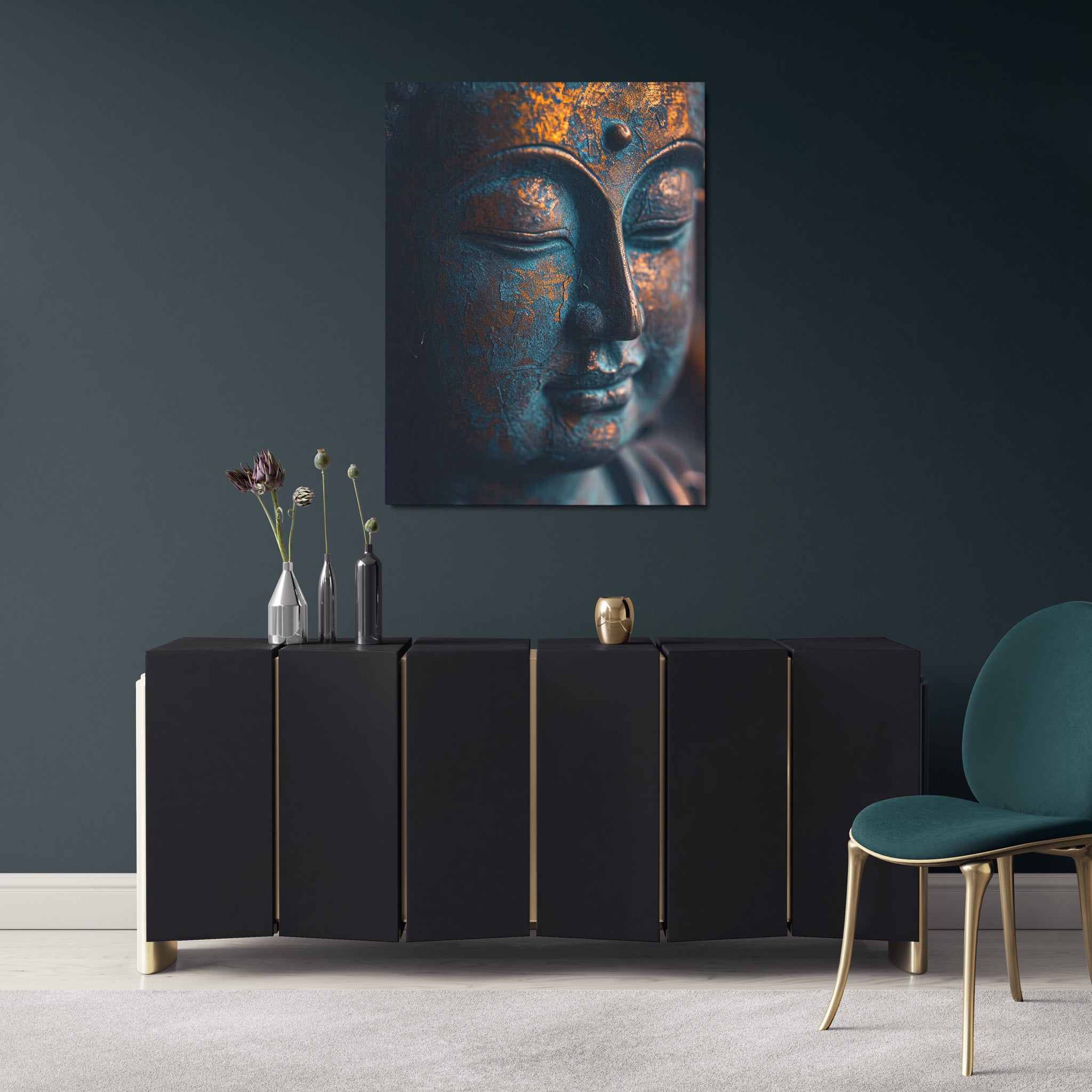 toile_decorative_bouddha_bleu