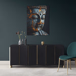 toile_decorative_bouddha_turquoise
