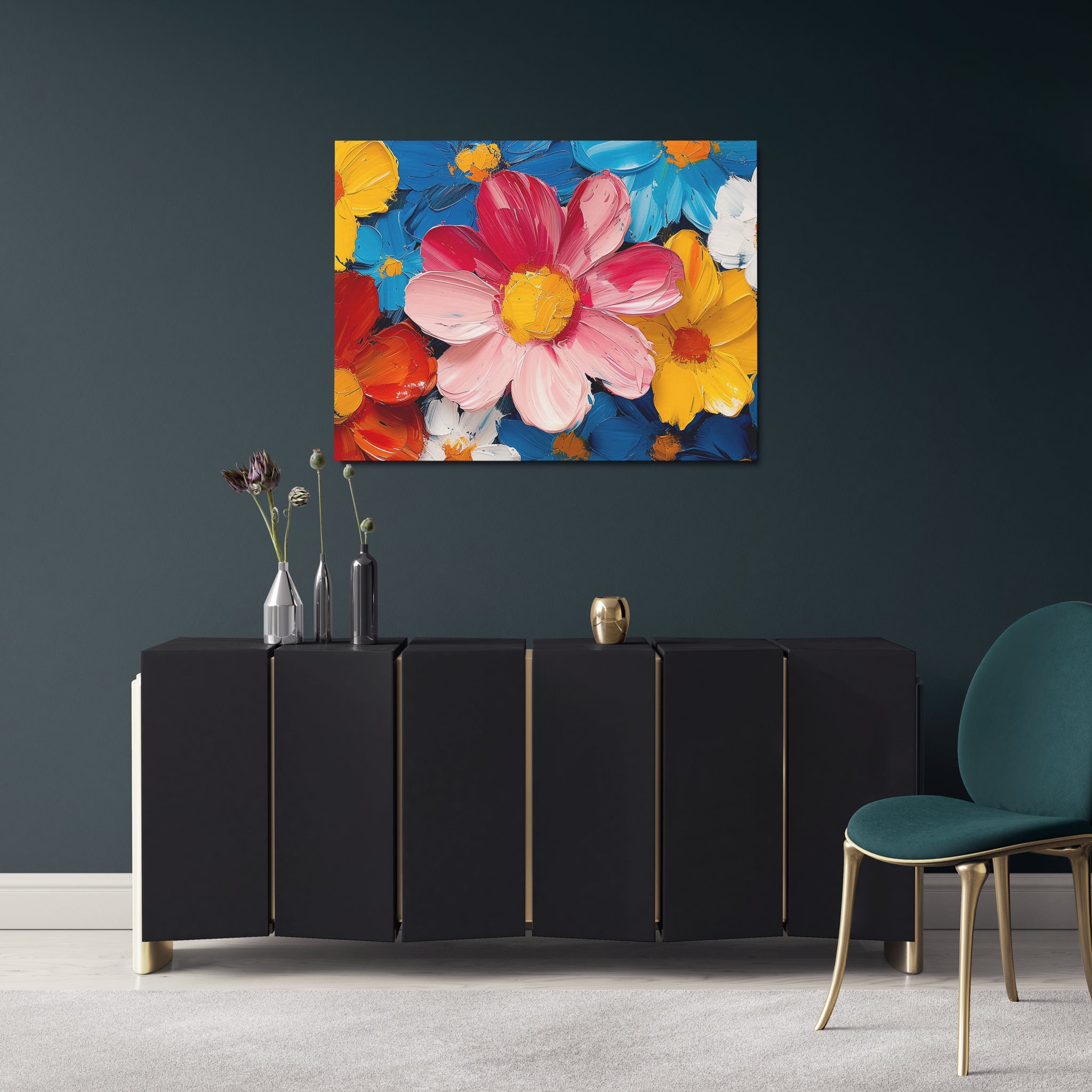 toile_decorative_contemporain_avec_fleurs