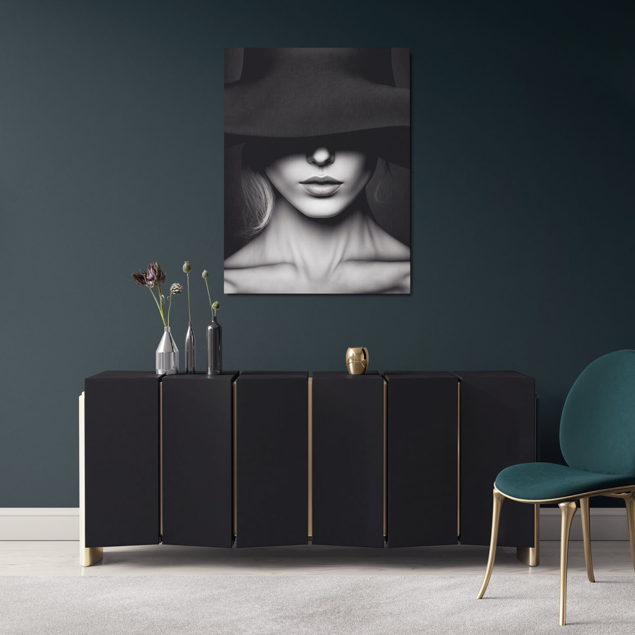 toile_decorative_de_femmes_aux_chapeaux