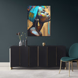 toile_decorative_femme_noire